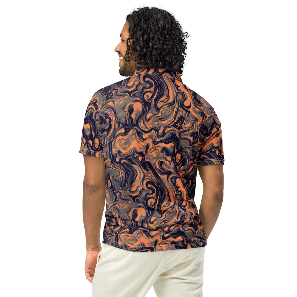 Amber Maelstrom on Men's Slim Fit Polo Shirt — Back
