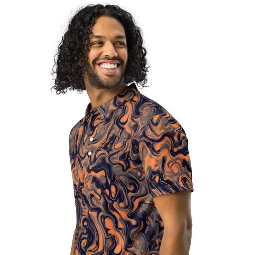 Amber Maelstrom on a Men's Slim Fit Polo Shirt