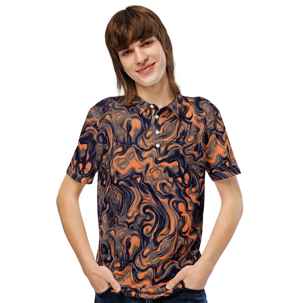 Amber Maelstrom on Men's Slim Fit Polo Shirt — Front