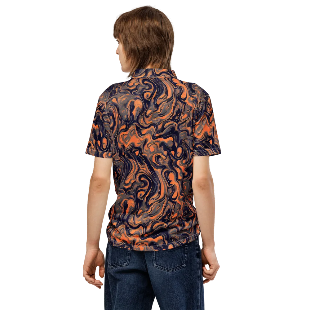 Amber Maelstrom on Men's Slim Fit Polo Shirt — Back