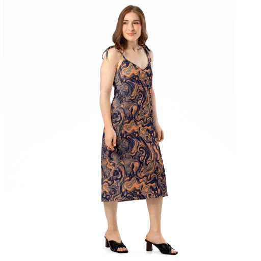 Amber Maelstrom on a Slip Dress