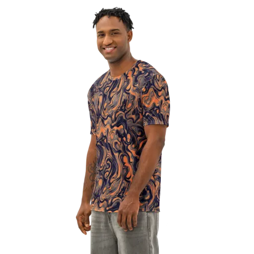 Amber Maelstrom on a Men's Cotton Crew Neck T-Shirt