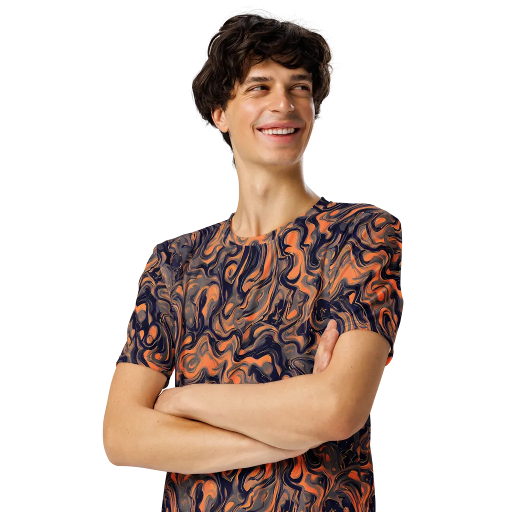 Amber Maelstrom on Men's Crew Neck T-Shirt — Left Front