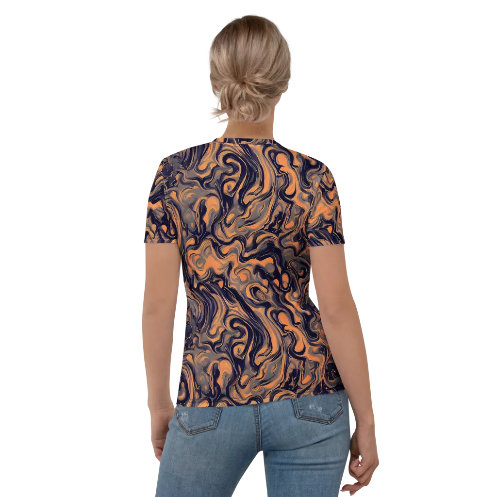 Amber Maelstrom on Women's Crew Neck T-Shirt — Back