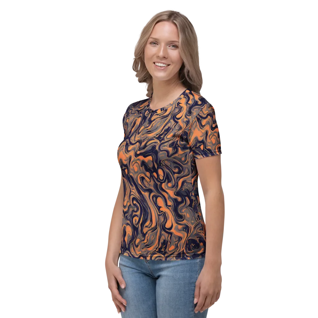 Amber Maelstrom on Women's Crew Neck T-Shirt — Left