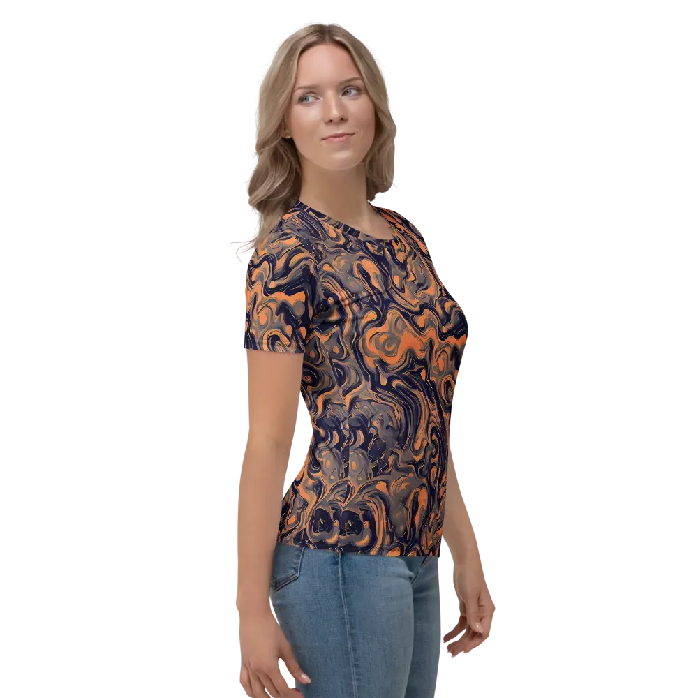 Amber Maelstrom on Women's Crew Neck T-Shirt — Right