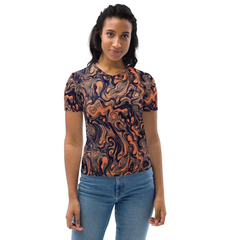 Amber Maelstrom on Women's Crew Neck T-Shirt — Front