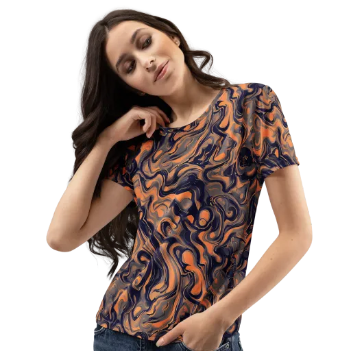 Amber Maelstrom on a Women's Crew Neck T-Shirt