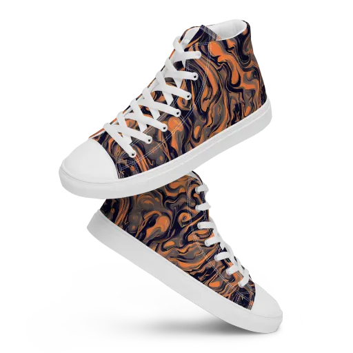 Amber Maelstrom on a Women's High Top Canvas Shoes