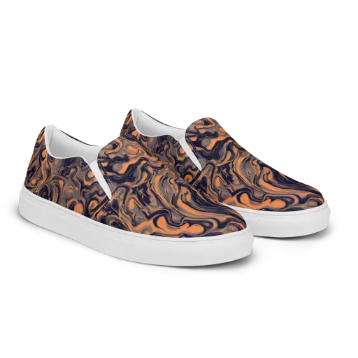 Amber Maelstrom on a Men's Slip-On Canvas Shoes