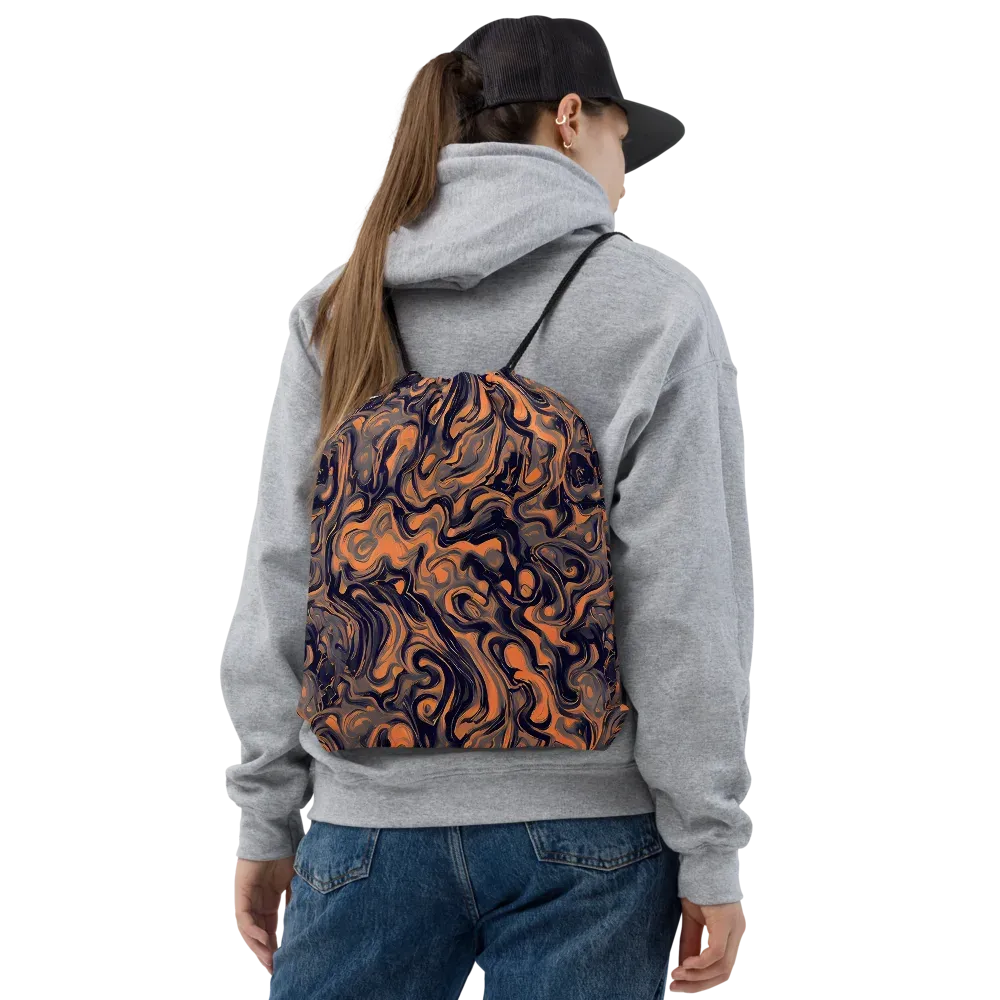 Amber Maelstrom on Drawstring Bag — Front