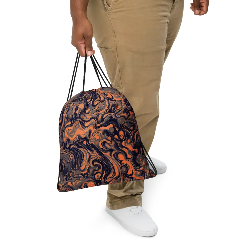 Amber Maelstrom on Drawstring Bag — Front