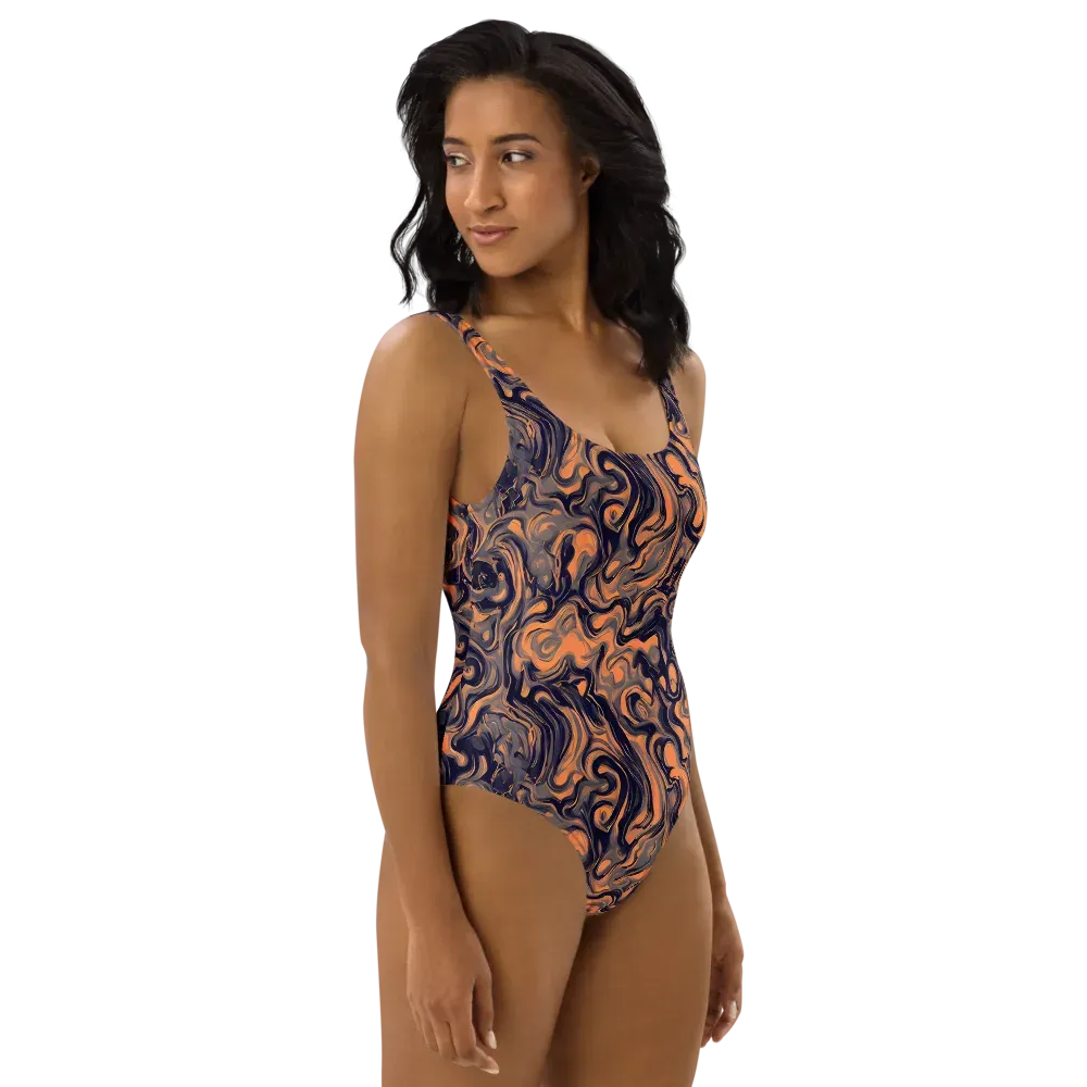 Amber Maelstrom on One-Piece Swimsuit — Right