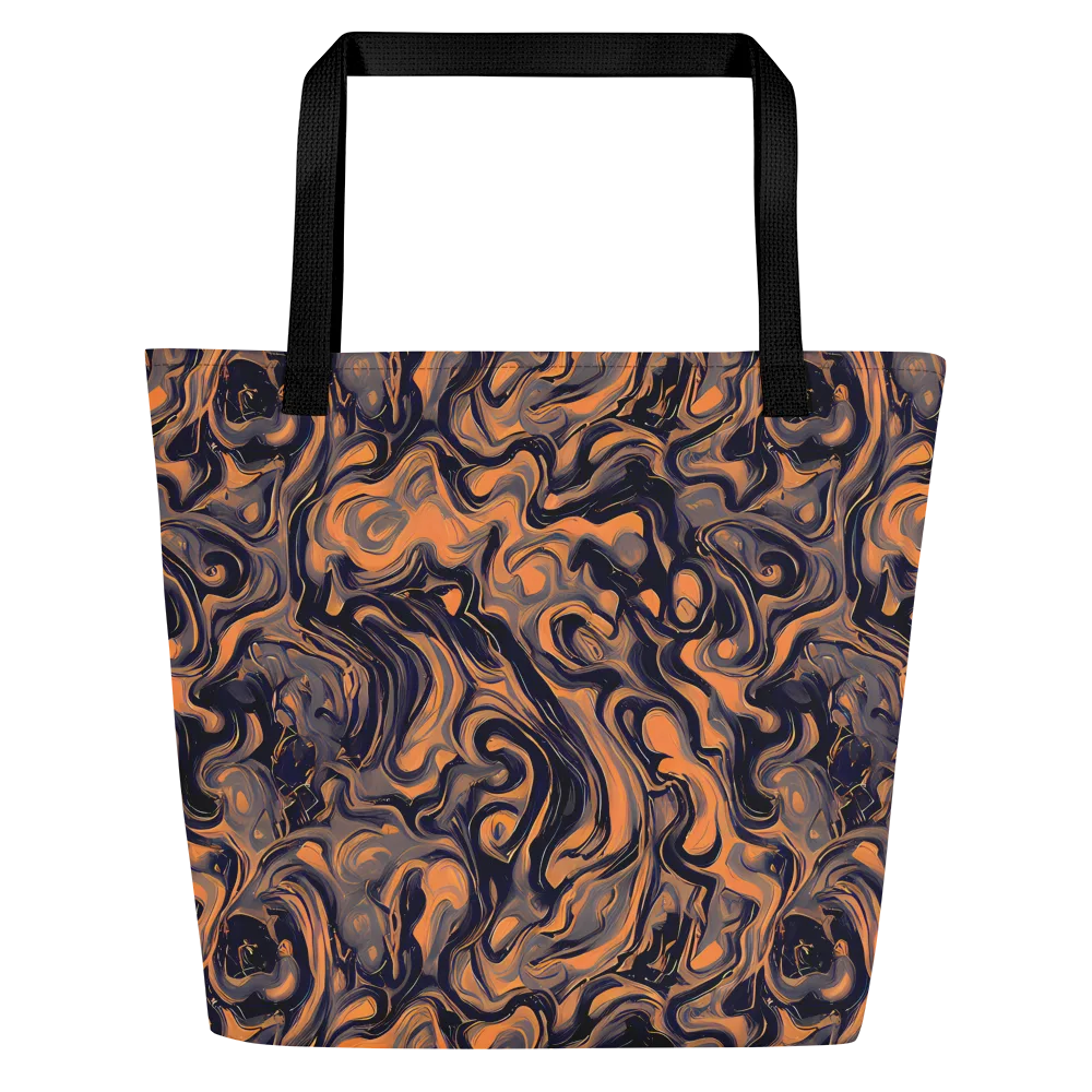 Amber Maelstrom on Large Tote Bag W/ Pocket — Front