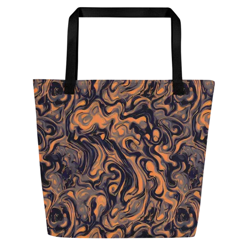 Amber Maelstrom on a Large Tote Bag W/ Pocket
