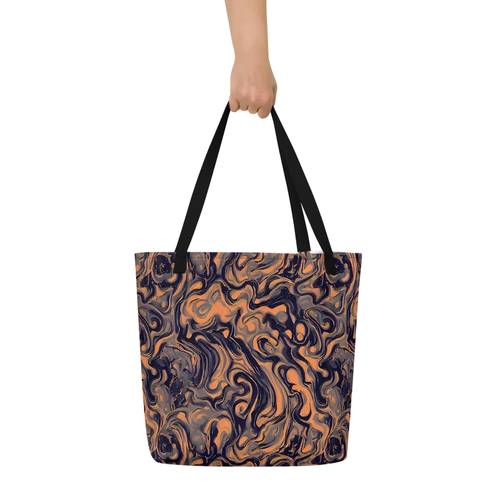 Amber Maelstrom on Large Tote Bag W/ Pocket — Front