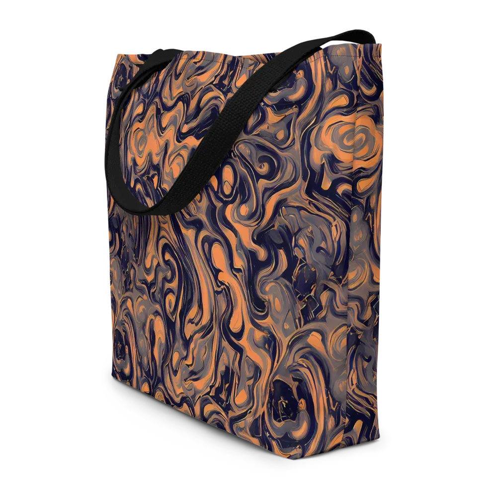 Amber Maelstrom on Large Tote Bag W/ Pocket — Front