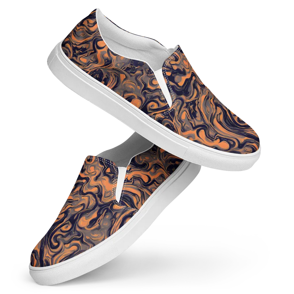 Amber Maelstrom on Women's Slip-On Canvas Shoes — Front
