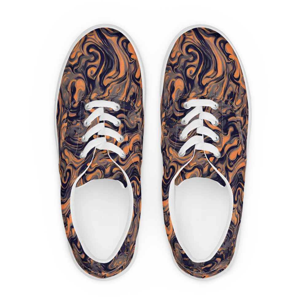 Amber Maelstrom on Men's Lace-Up Canvas Shoes — Front