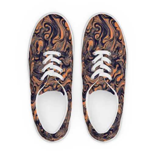 Amber Maelstrom on a Men's Lace-Up Canvas Shoes