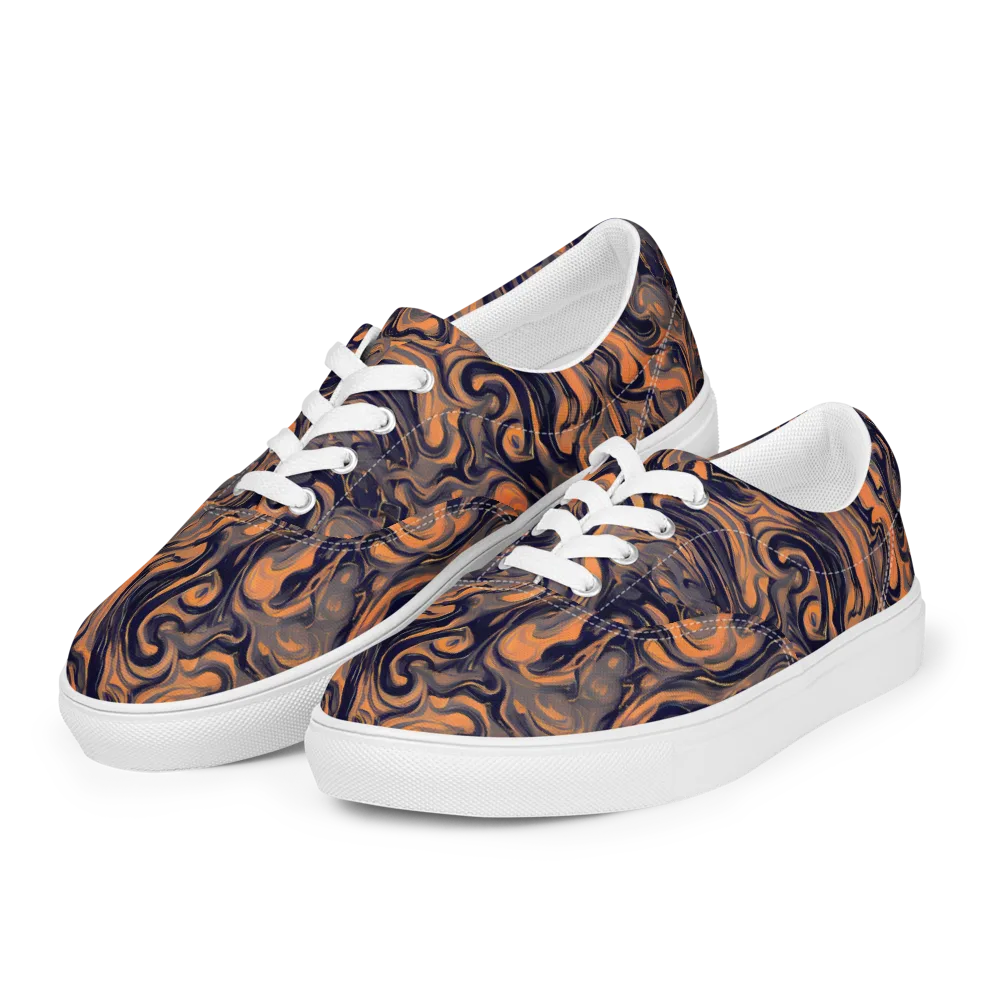 Amber Maelstrom on Men's Lace-Up Canvas Shoes — Left Front