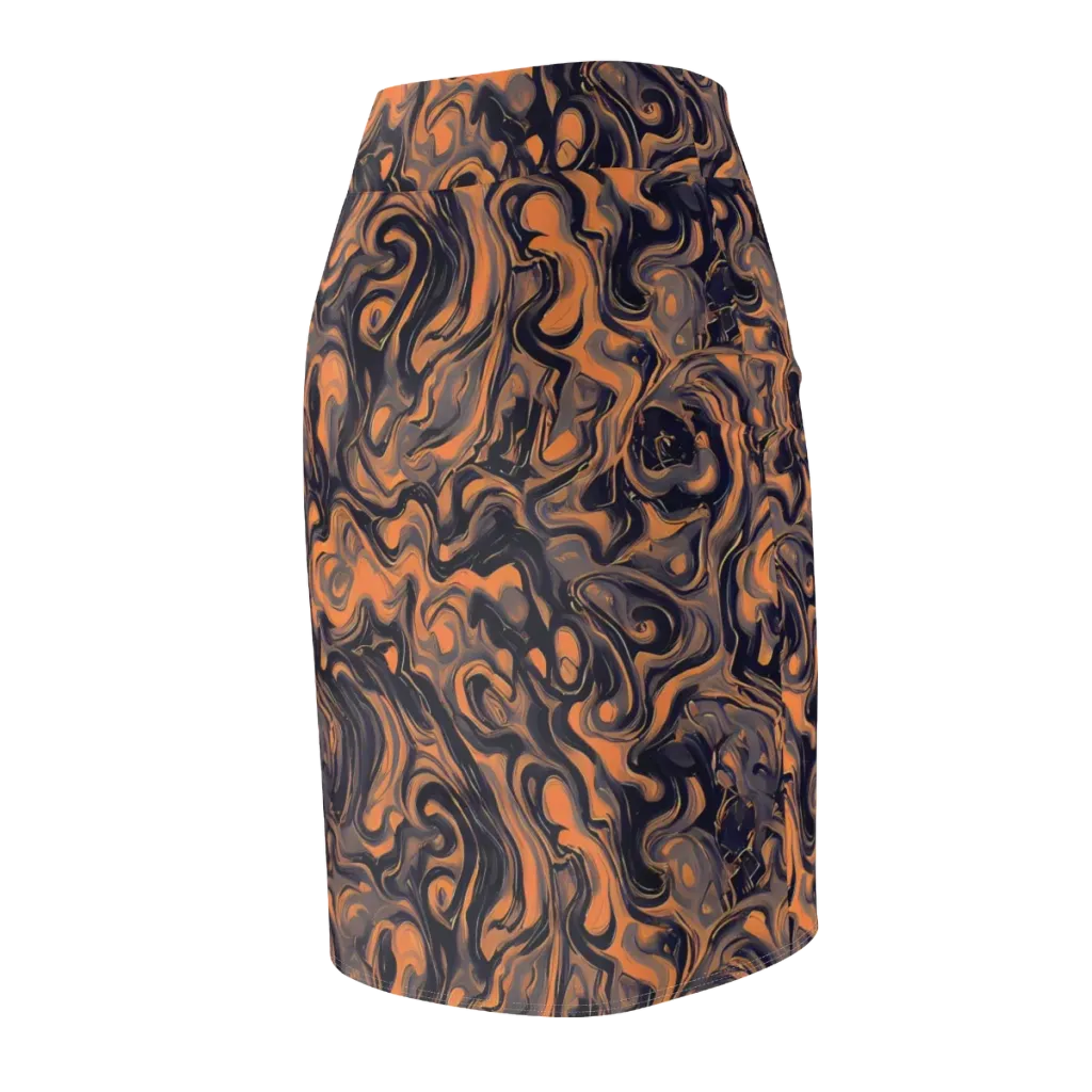 Amber Maelstrom on Pencil Skirt — Back Side
