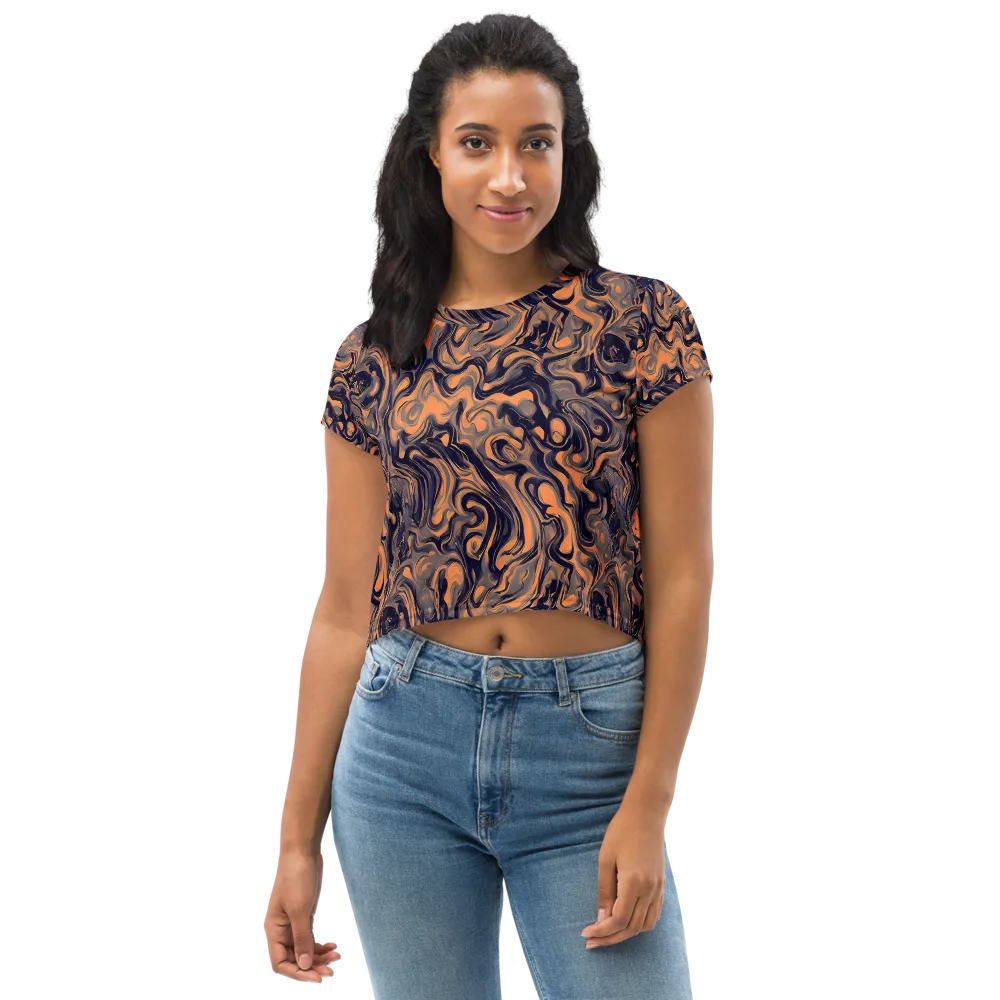 Amber Maelstrom on Crop Tee — Front