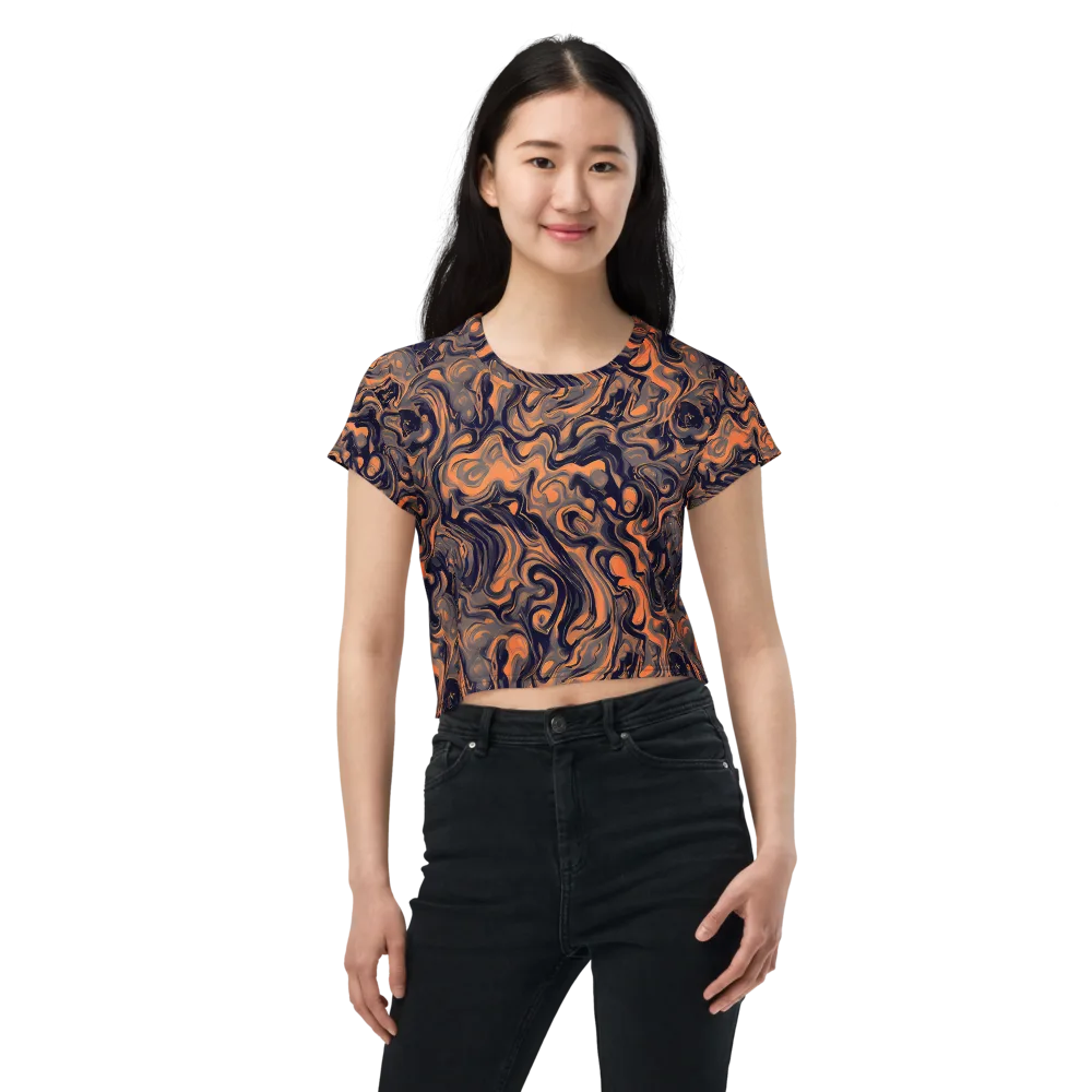 Amber Maelstrom on Crop Tee — Front