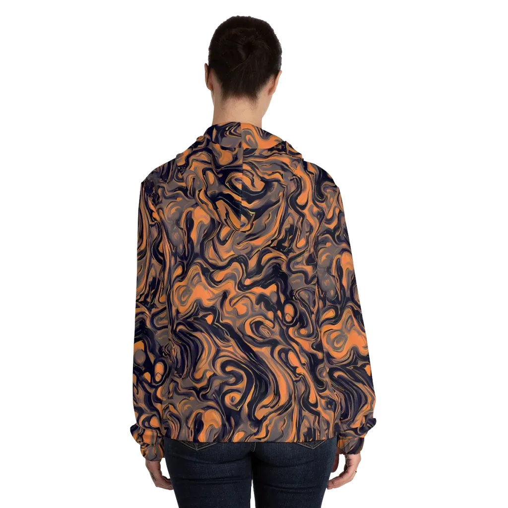 Amber Maelstrom on Women's Full-Zip Hoodie — Back On Person