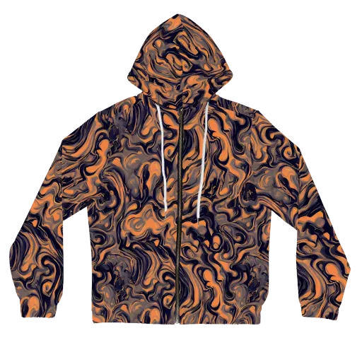 Amber Maelstrom on a Women's Full-Zip Hoodie