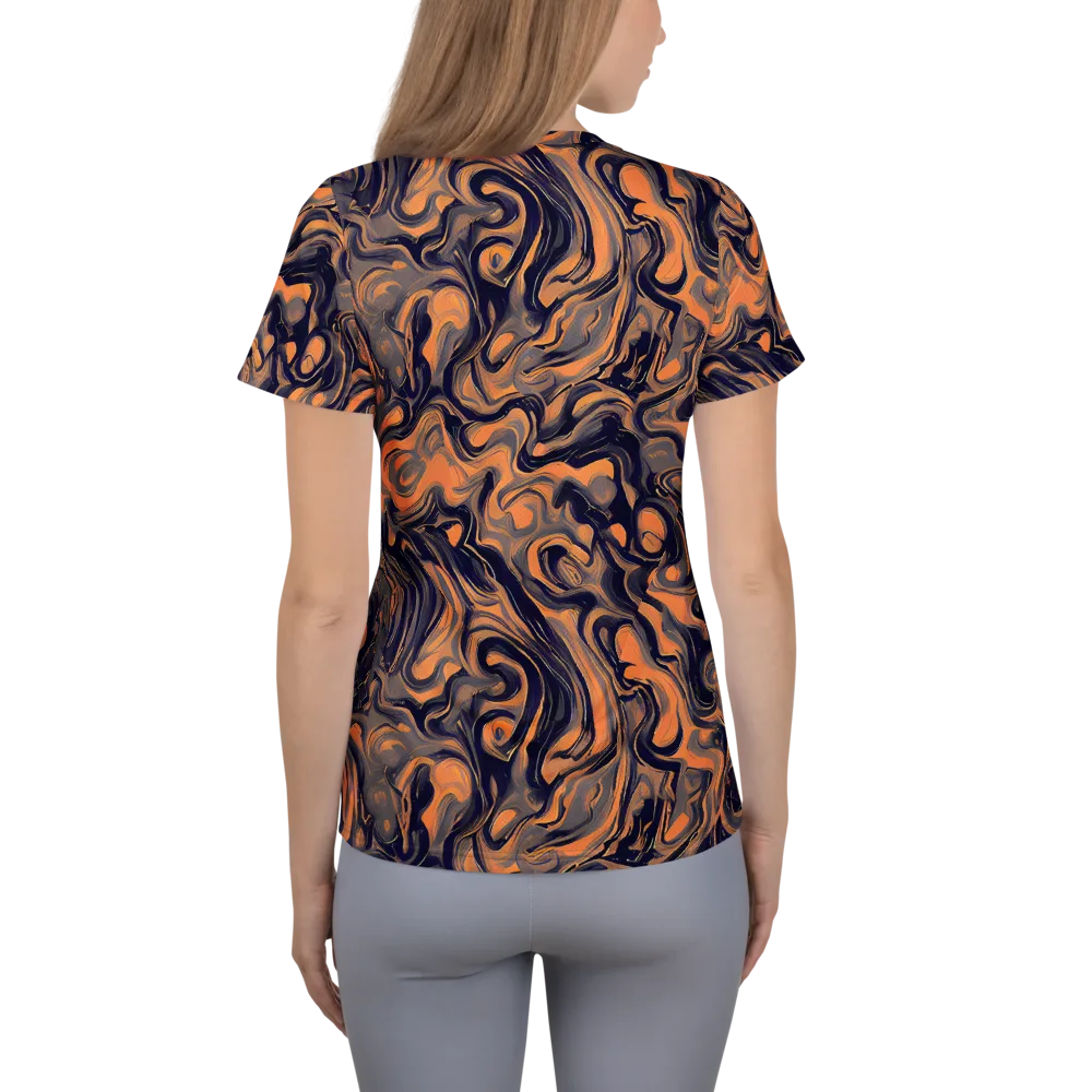 Amber Maelstrom on Women's Athletic T-Shirt — Back