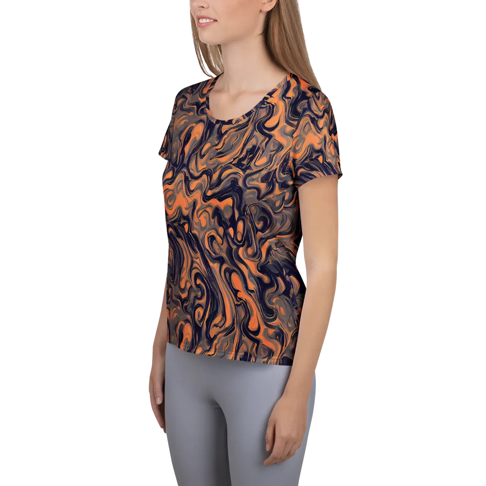 Amber Maelstrom on Women's Athletic T-Shirt — Left
