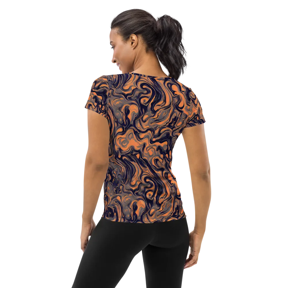 Amber Maelstrom on Women's Athletic T-Shirt — Back