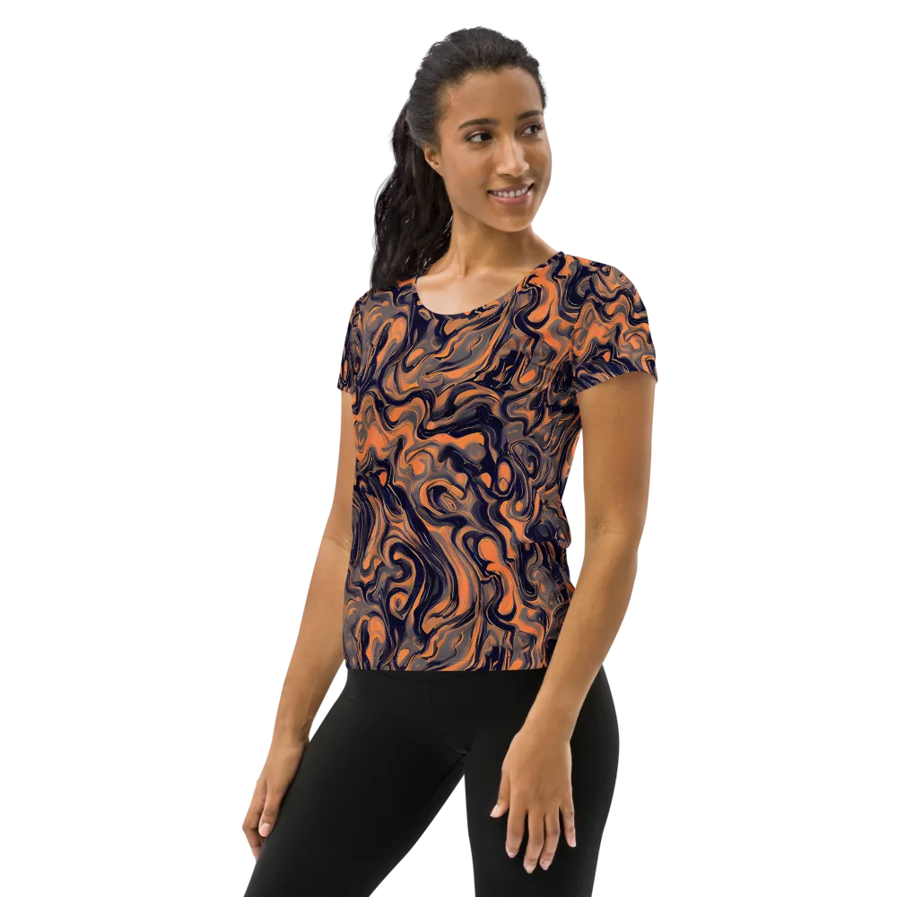 Amber Maelstrom on Women's Athletic T-Shirt — Left