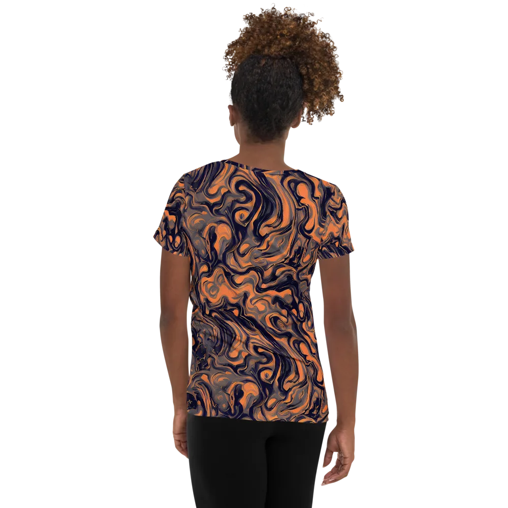 Amber Maelstrom on Women's Athletic T-Shirt — Back