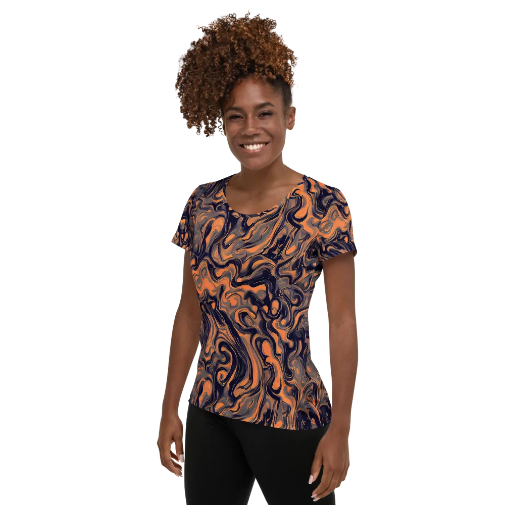 Amber Maelstrom on Women's Athletic T-Shirt — Left