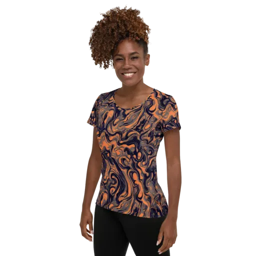 Amber Maelstrom on a Women's Athletic T-Shirt