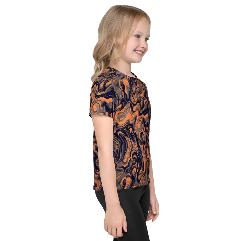 Amber Maelstrom on Kids Crew Neck T-Shirt — Right