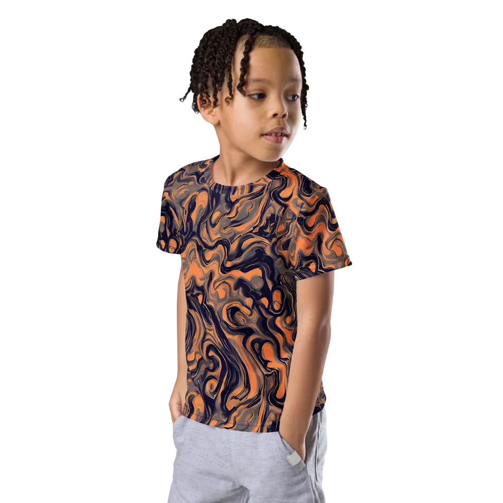 Amber Maelstrom on Kids Crew Neck T-Shirt — Left Front