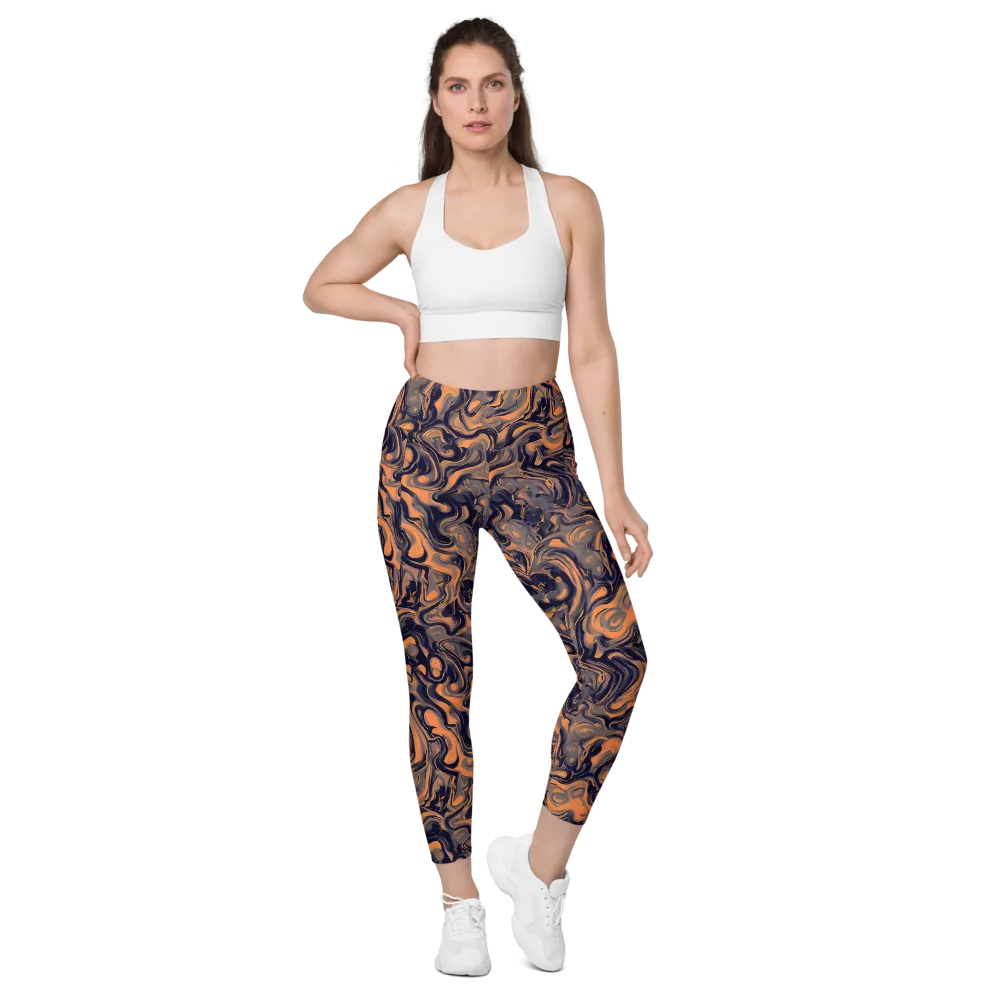 Amber Maelstrom on Leggings with Pockets — Front