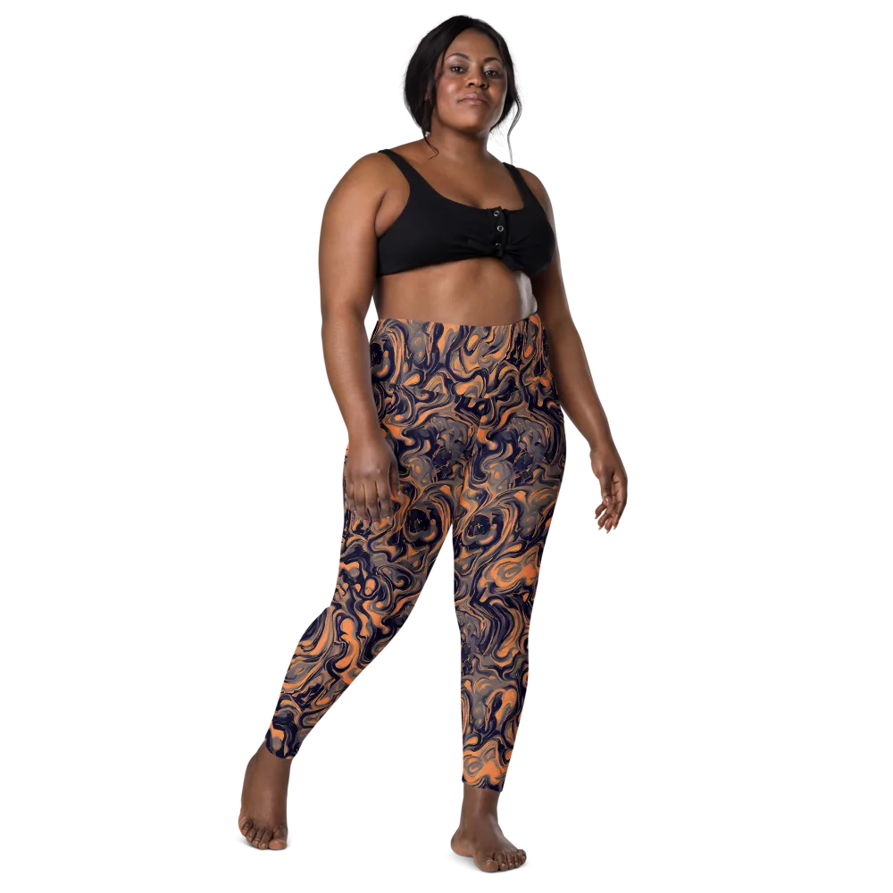 Amber Maelstrom on Leggings with Pockets — Front
