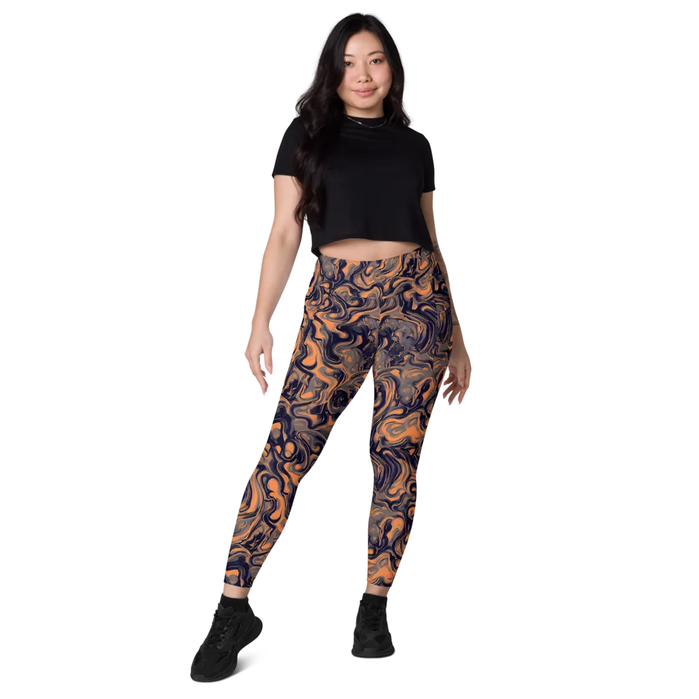 Amber Maelstrom on Leggings with Pockets — Front