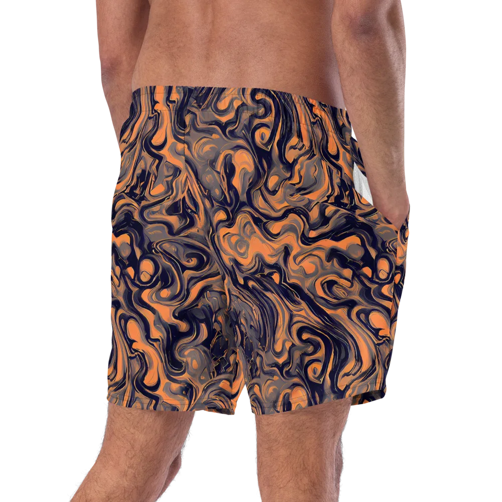 Amber Maelstrom on Swim Trunks — Right Back