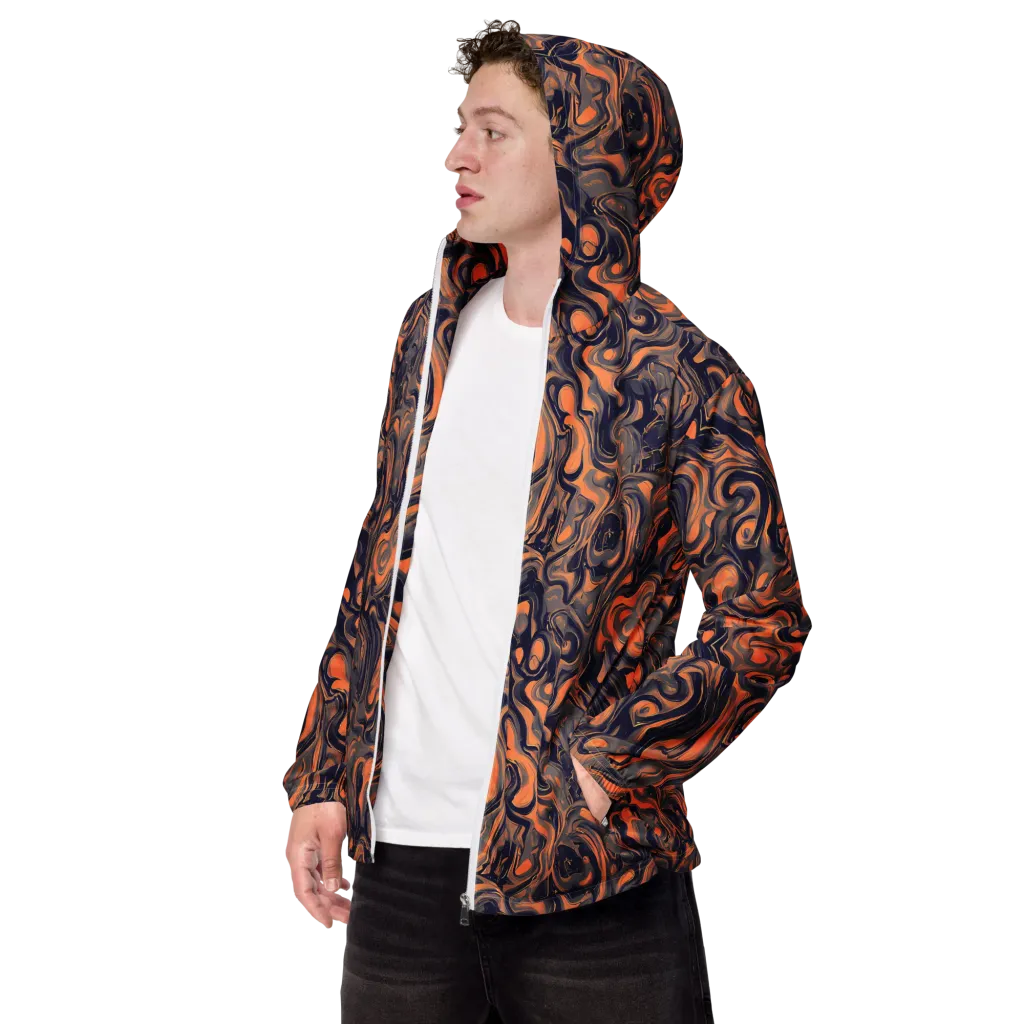 Amber Maelstrom on Men's Windbreaker — Left Front