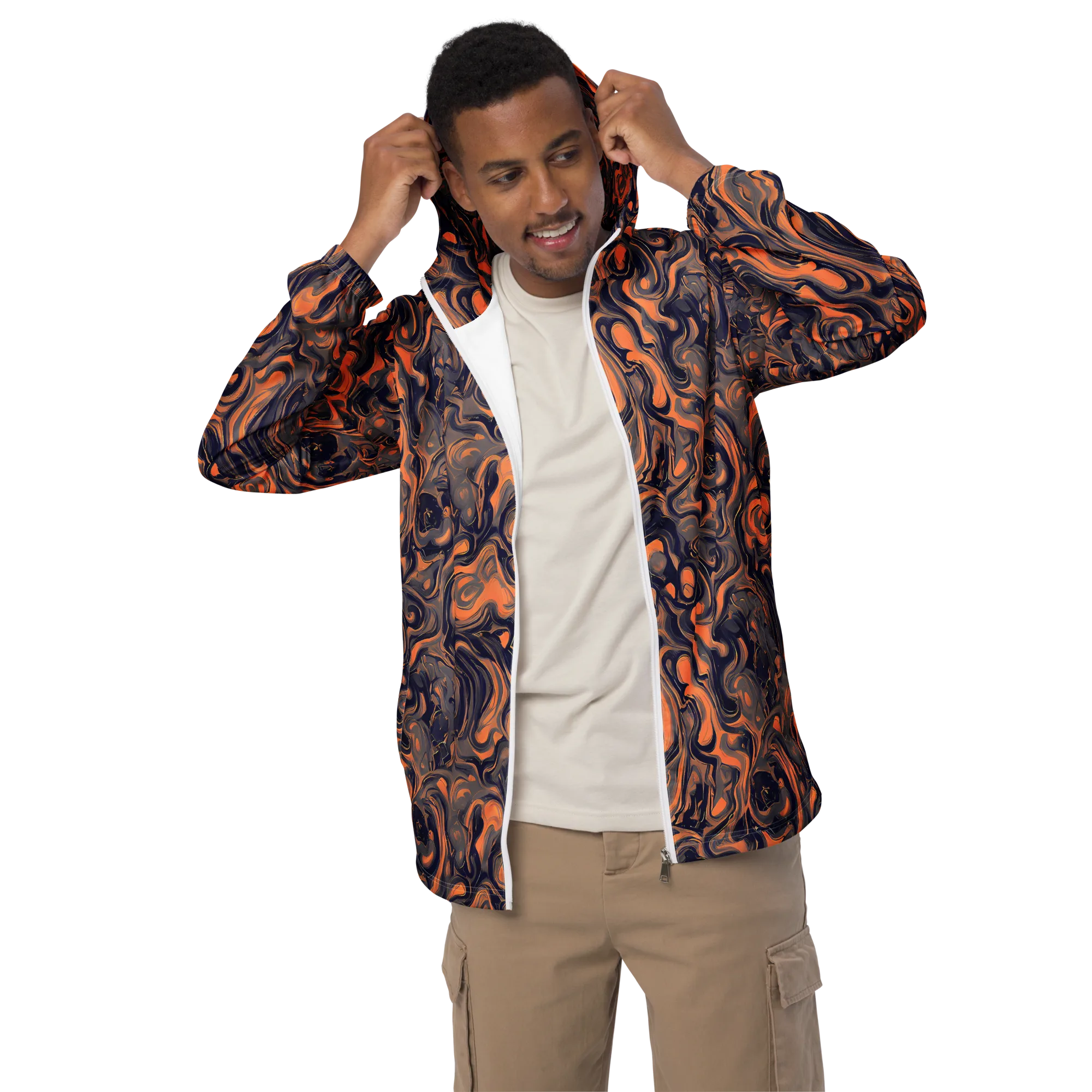 Amber Maelstrom on Men's Windbreaker — Front