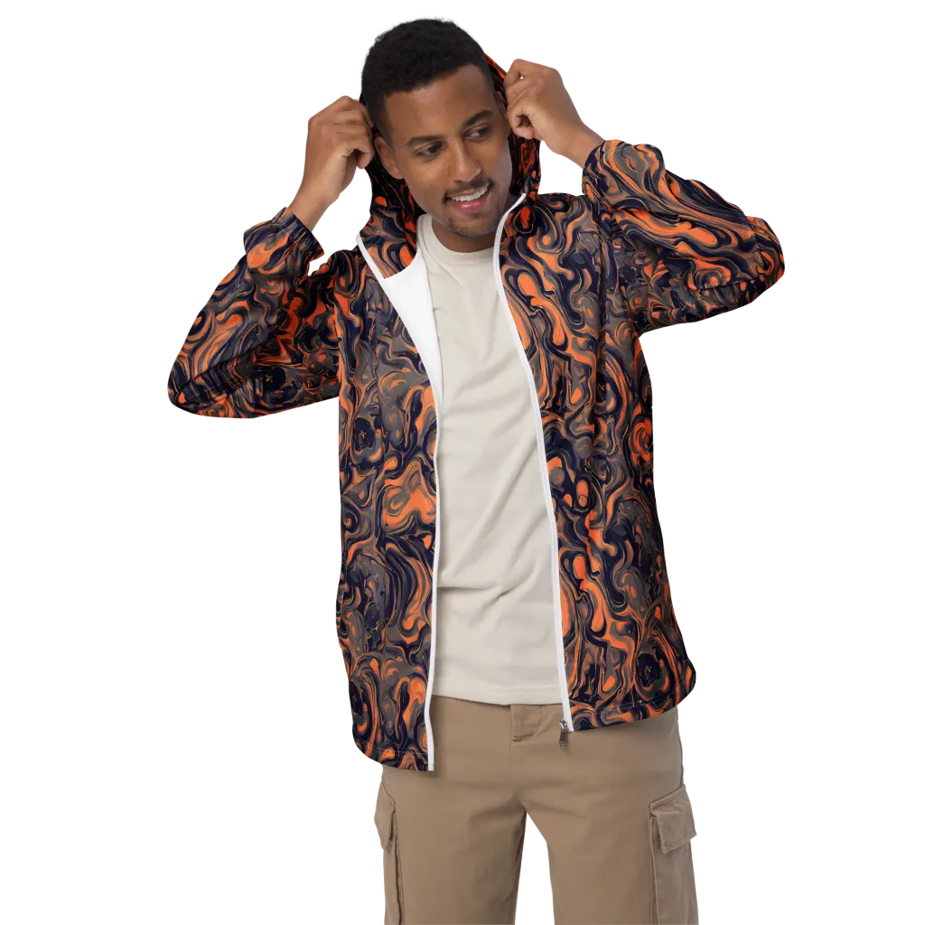 Amber Maelstrom on Men's Windbreaker — Front