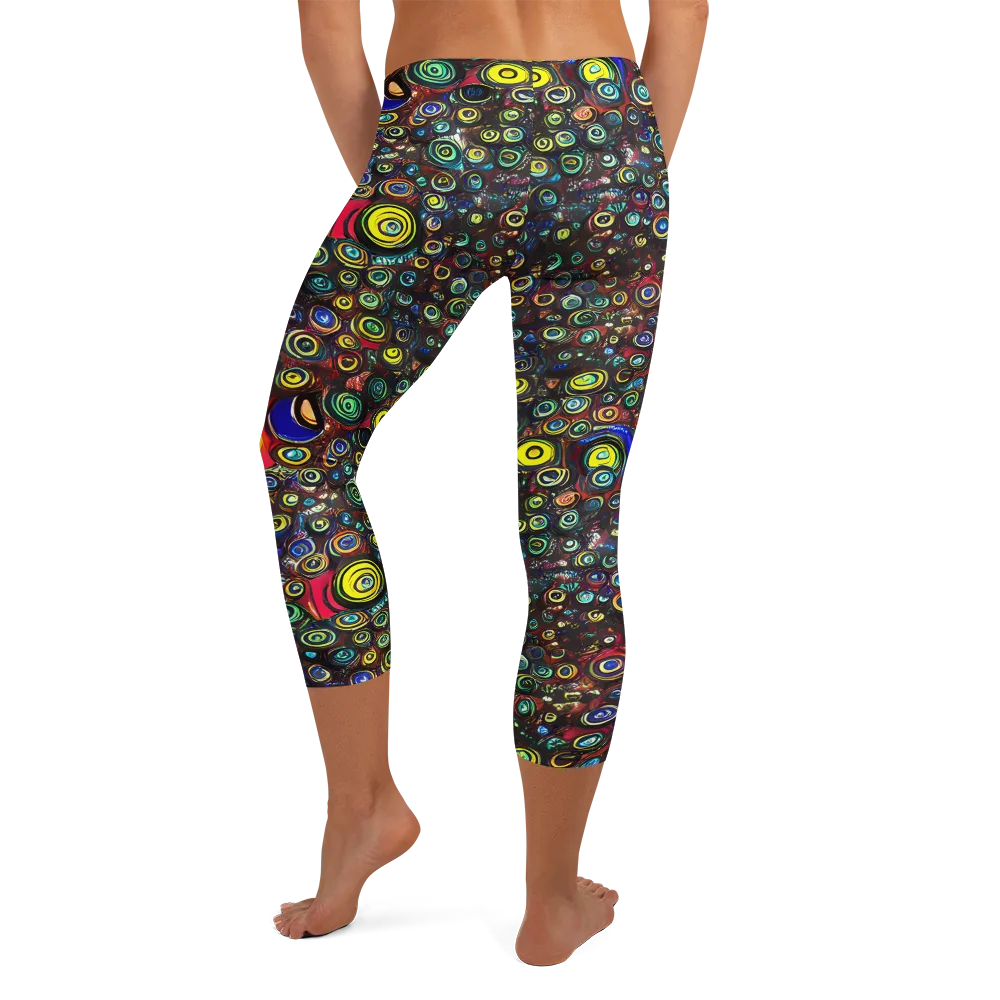 Neon Oculus on Capri Leggings — Back