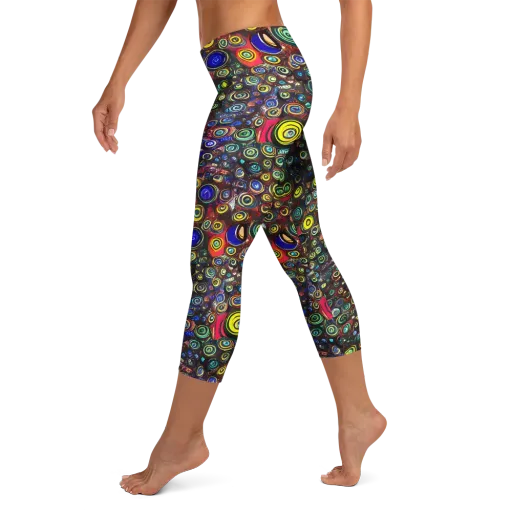 Neon Oculus on a Capri Leggings