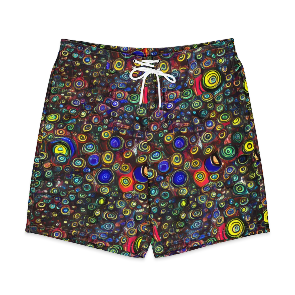 Neon Oculus on Men's Board Shorts — Front