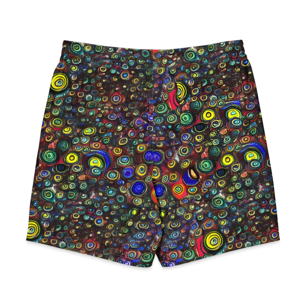 Neon Oculus on Men's Board Shorts — Back